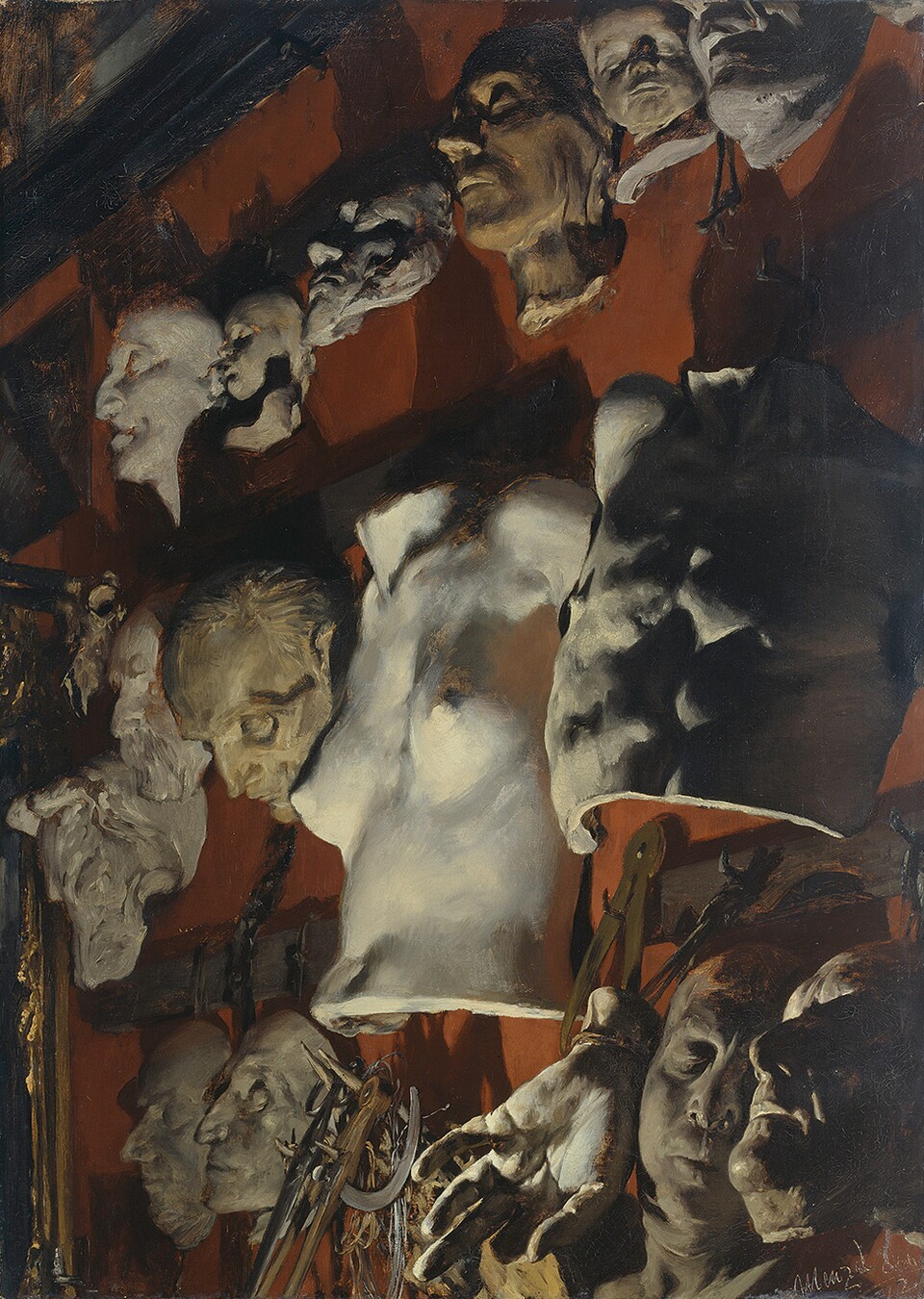 Adolph Menzel (1815–1905), Atelierwand, 1872, © Hamburger Kunsthalle / bpk Foto: Elke Walford Adolph Menzel (1815–1905), Atelierwand, 1872, © Hamburger Kunsthalle / bpk Foto: Elke Walford