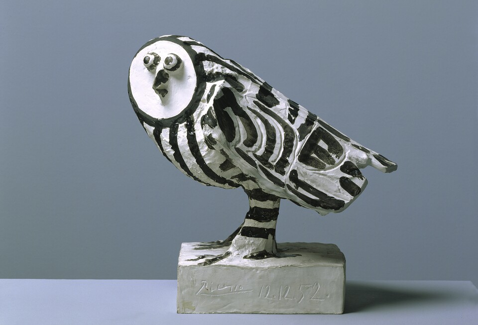 Pablo Picasso (1881–1973), Die Eule, 1952, 12.12., Hamburger Kunsthalle, erworben 1956, © Succession Picasso / VG Bild-Kunst, Bonn 2025, © Hamburger Kunsthalle / bpk, Foto: Elke Walford