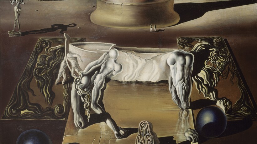Salvador Dalí (1904-1989), Die Unsichtbaren – Schlafende, Pferd, Löwe (Dormeuse, cheval, lion invisibles), 1930