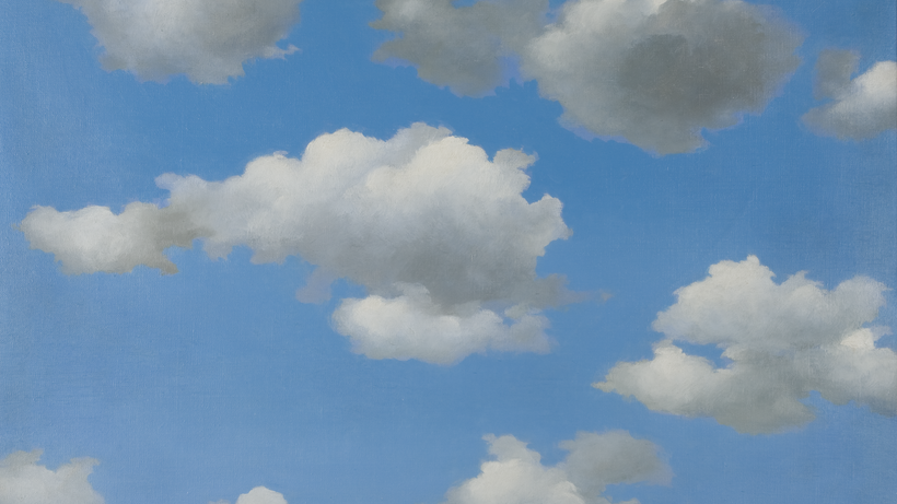 René Magritte  La malédiction, 1931 Oil on canvas 54,5 x 73,5 cm, framed: 73 x 92 x 6 cm Museum Voorlinden, Wassenaar, The Netherlands VG Bild-Kunst, Bonn 2025