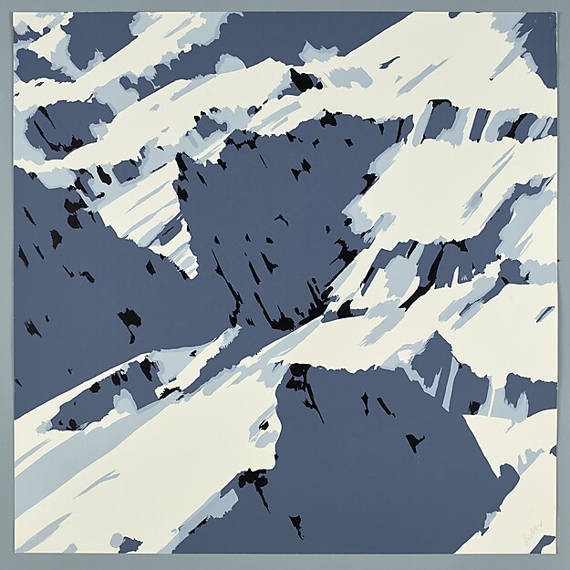 Gerhard Richter (*1932) Schweizer Alpen 1, 1969, Hamburger Kunsthalle, erworben 1971 von der Griffelkunst- Vereinigung Hamburg e. V. © Gerhard Richter 2025 (29072025), Foto: Griffelkunst-Vereinigung Hamburg e. V.