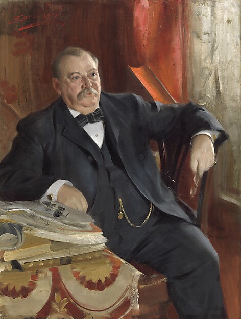 Anders Zorn (1860–1920), Stephen Grover Cleveland, 1899, Öl auf Leinwand, 122 x 91,5 cm, National Portrait Gallery, Smithsonian Institution, Washington Schenkung des Reverends Thomas G. Cleveland